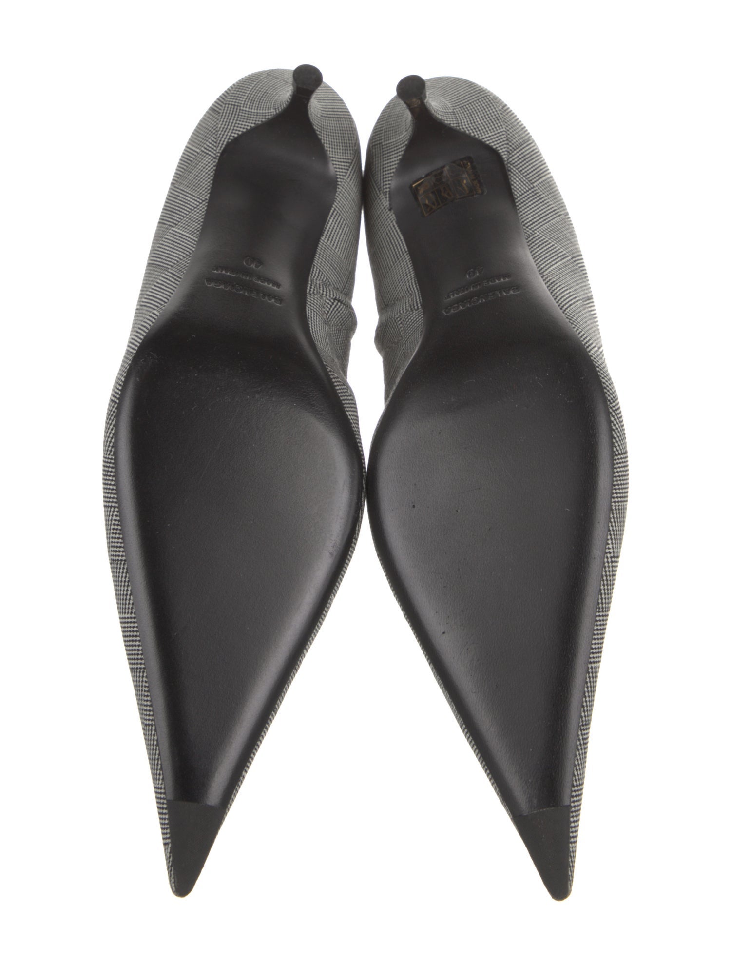 Balenciaga Plaid Print Boots